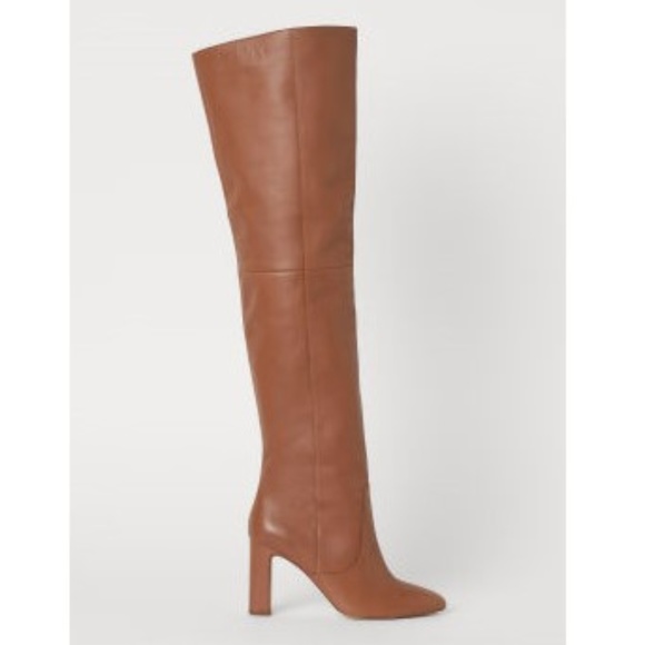 H&M Shoes - H&M PREMIUM QUALITY Leather Thigh-high Boots